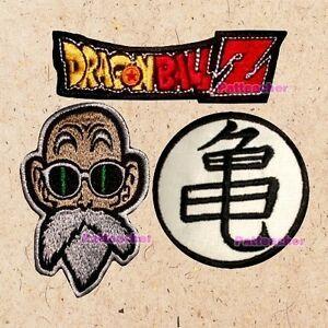 Z-Master Logo - Lot of 3 Dragon Ball Z Patches Cartoon Logo Master Roshi Turtle ...