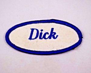 Uniform Logo - Dick Logo Oval Sewn Iron On Cloth Embroidered Uniform Work Shirt ...