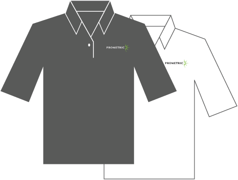 Uniform Logo - Prometric Brand Guidelines: Corporate Uniforms & Apparel