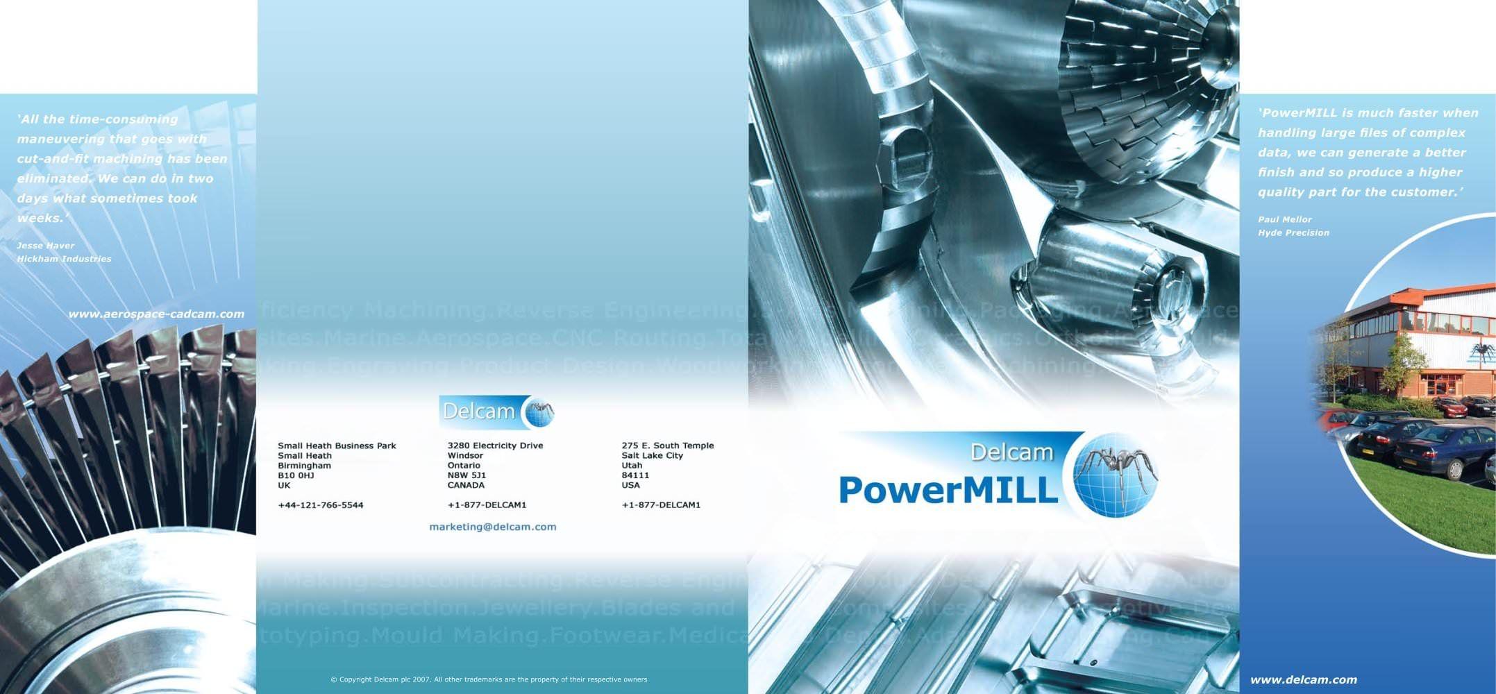 Delcam Logo - PowerMILL Brochure - DELCAM - PDF Catalogs | Technical Documentation ...