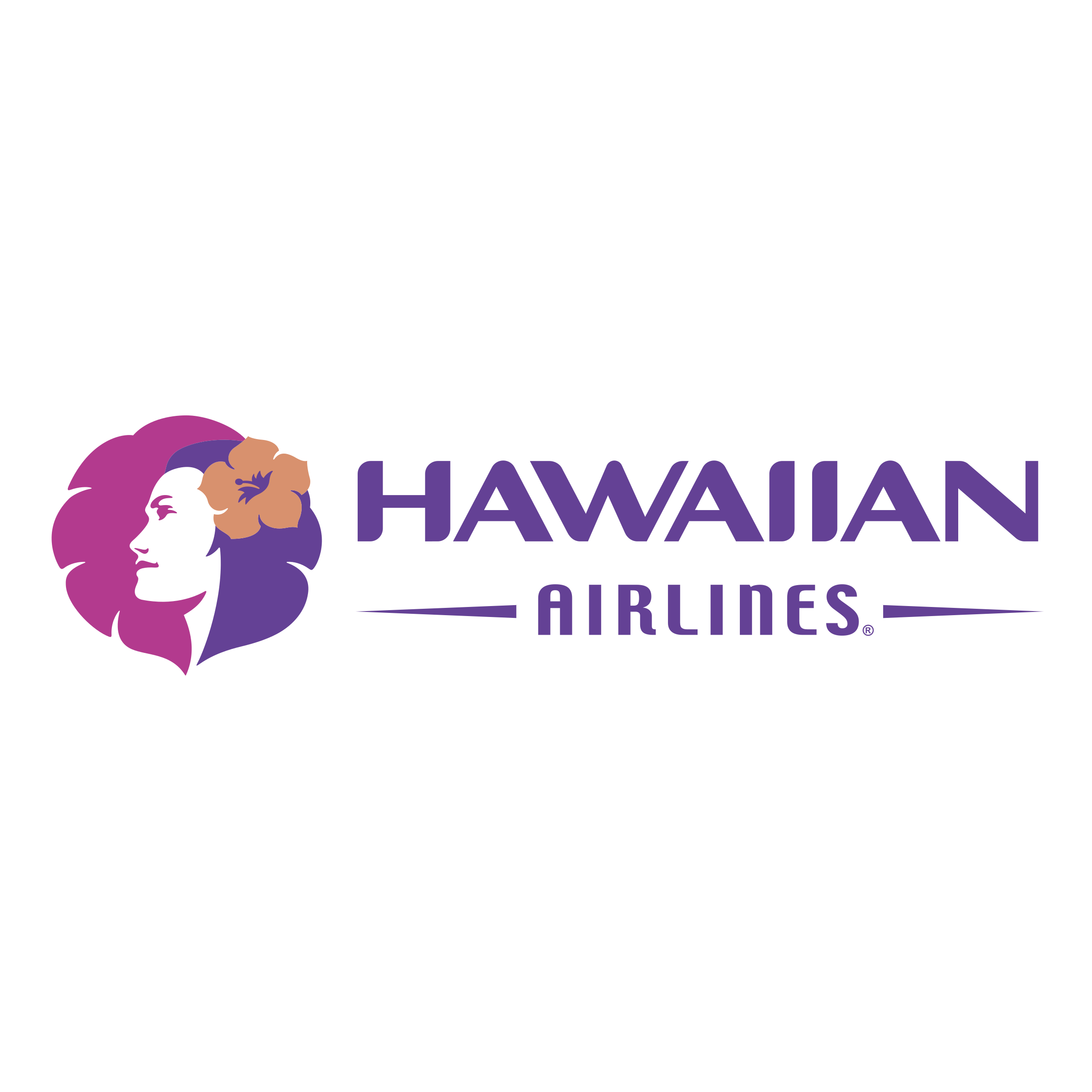 Hawaian Logo - Hawaiian Airlines Logo PNG Transparent & SVG Vector - Freebie Supply