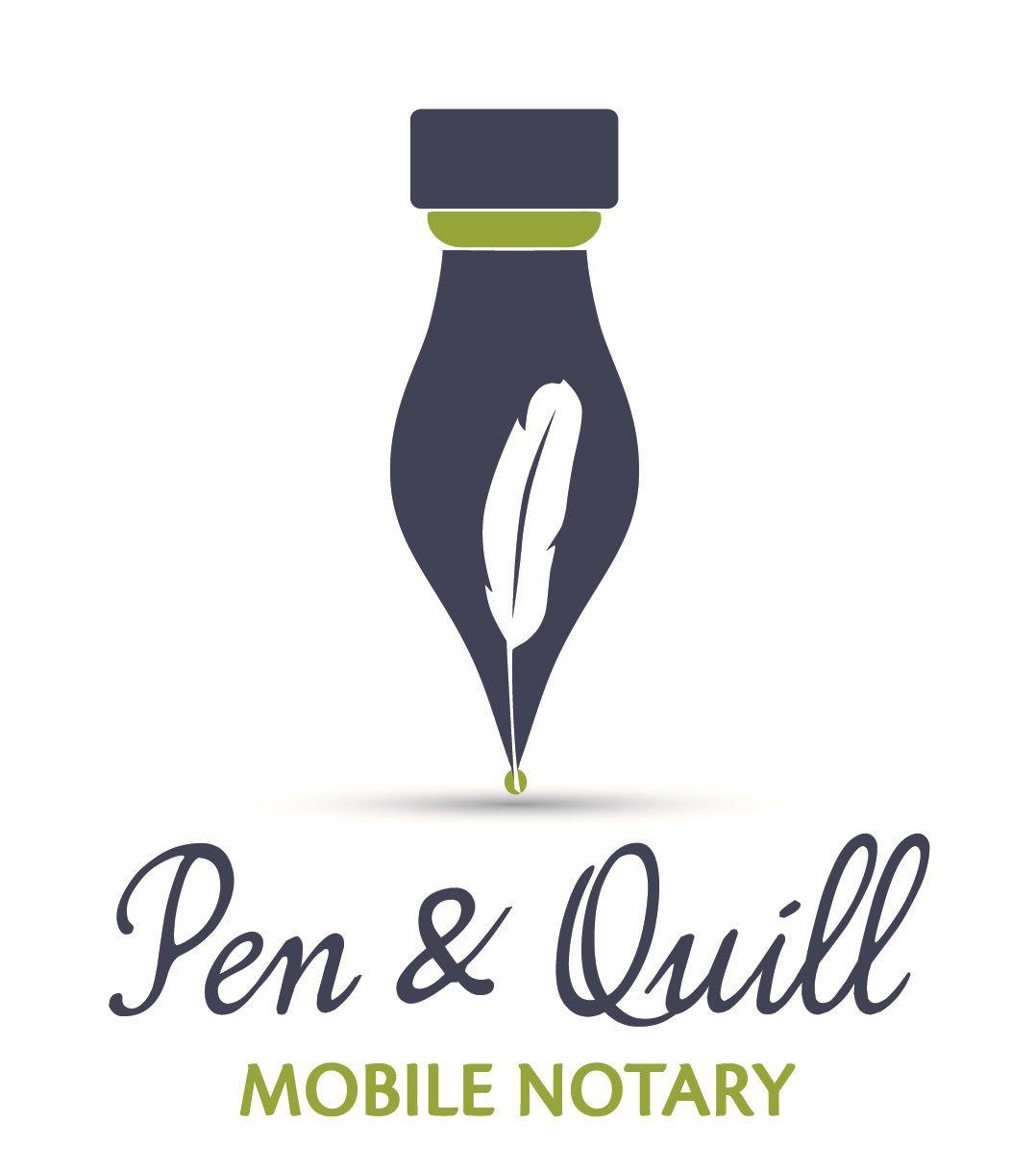 Quill Logo - Pen and Quill Logo Final and Quill Mobile Notary