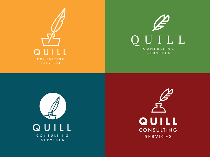 Quill Logo - Quill Logo Scamps by Walt Viviers | Dribbble | Dribbble