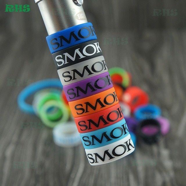 Smok Logo - 10pcs Vape Band Silicone Rings with SMOK Logo Colorful Rubber Rings ...