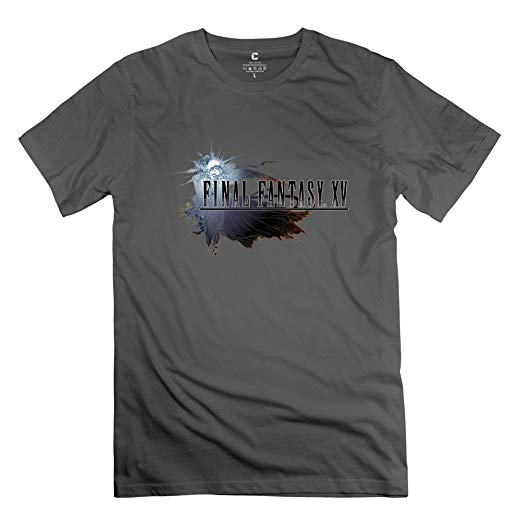 XV Logo - Amazon.com: Mens Final Fantasy XV Logo Custom 100% Cotton ...
