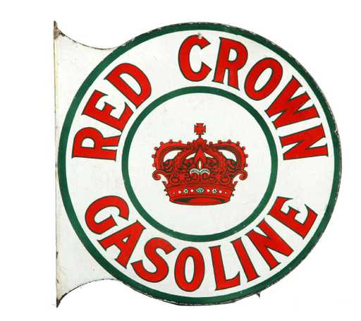 Sohio Logo - Sohio) Red Crown Gasoline w/ Crown Logo Porcelain