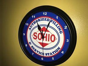 Sohio Logo - SOHIO Standard of Ohio Oil Gas Service Station Mechanic Garage Wall ...