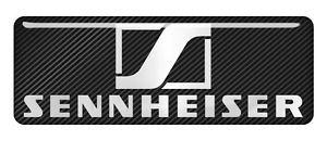 Sennheiser Logo - Sennheiser 2.75x1 Chrome Effect Domed Case Badge / Sticker Logo