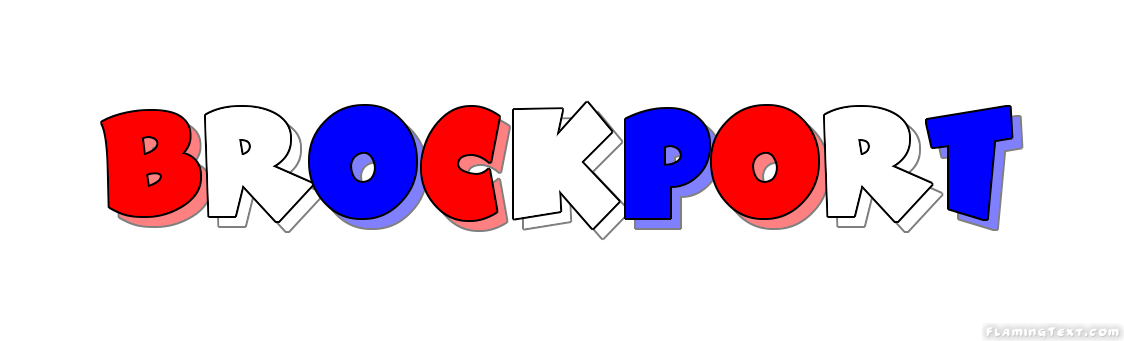 Brockport Logo - United States of America Logo. Free Logo Design Tool from Flaming Text