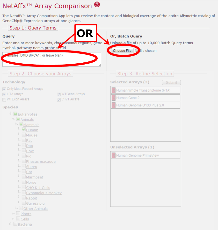 Affymetrix Logo - Affymetrix Expression Array Comparison Help