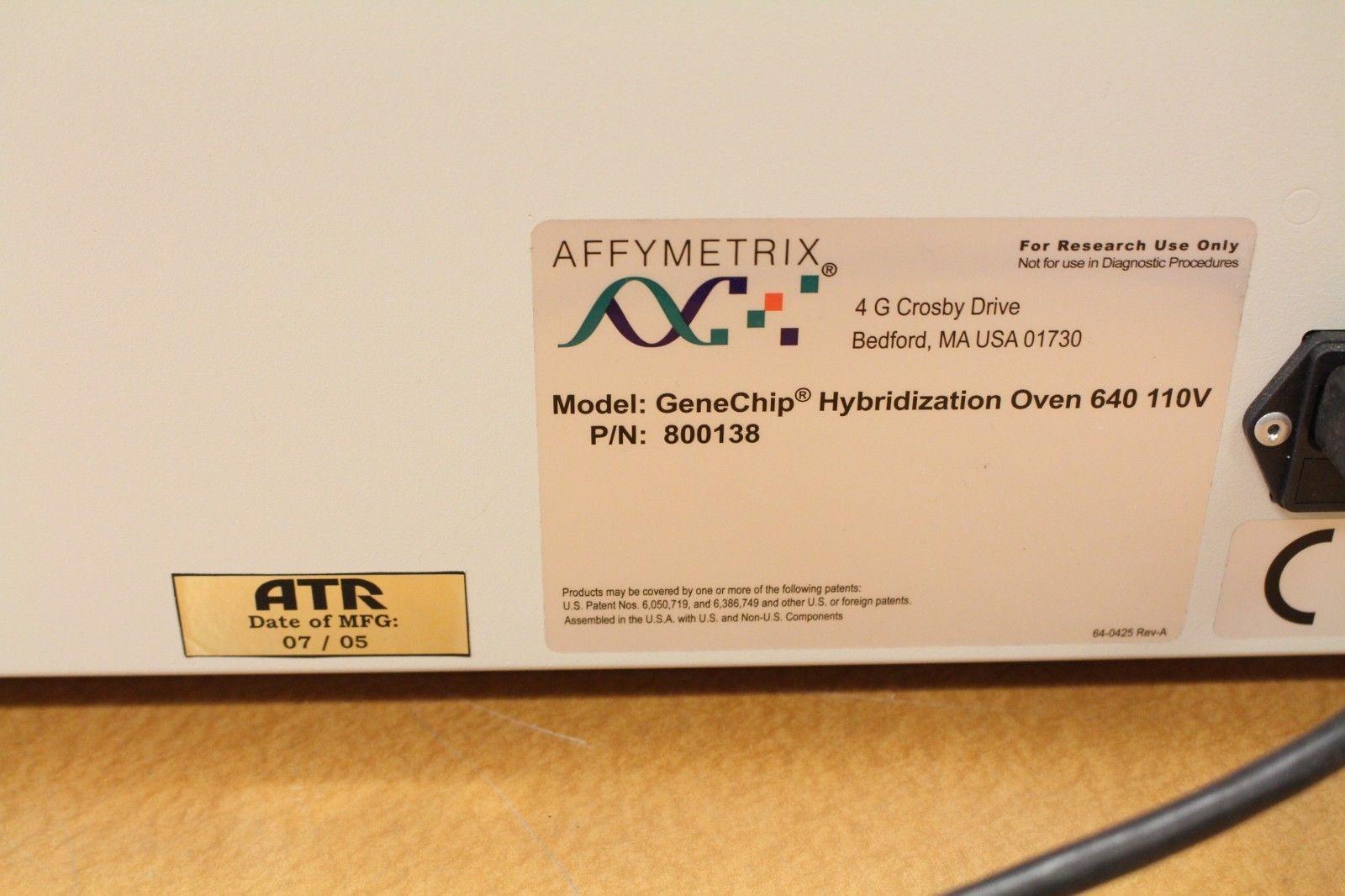 Affymetrix Logo - Affymetrix - GeneChip Hybridization Oven 640 | eBay