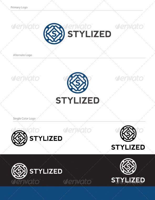 Styalized Logo - Stylized Logo Design - LET-022 by equipo3 | GraphicRiver