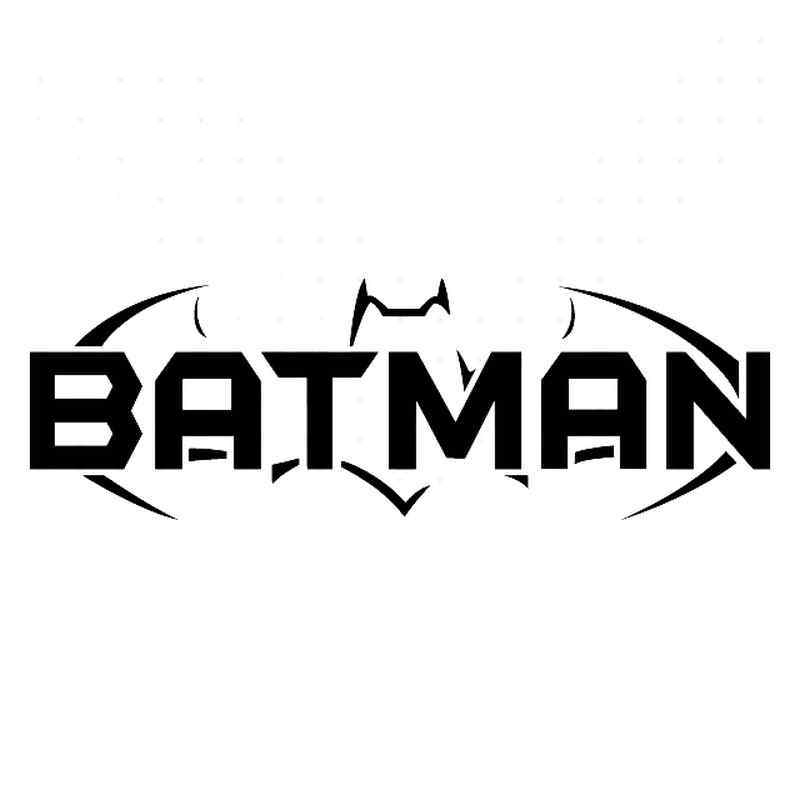 Styalized Logo - Batman Stylized Logo Vinyl Sticker