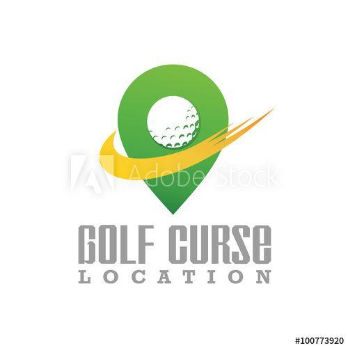 Curse Logo - Golf Curse logo icon this stock vector and explore similar