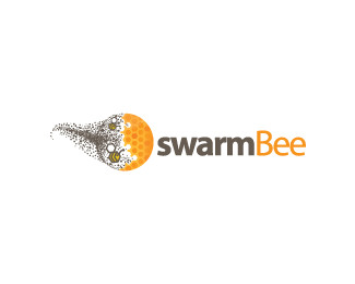 Swarm Logo - Swarm Bee Designed