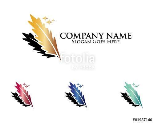 Quill Logo - Writer Quill Logo Stock Image And Royalty Free Vector Files