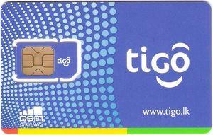 Tigo Logo - Phonecard: Tigo logo (Mobile Sri Lanka, Sri Lanka) (Tigo / SIM