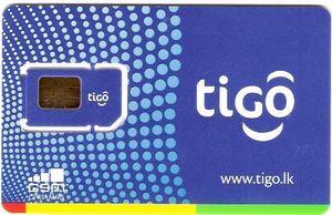 Tigo Logo - Phonecard: Tigo logo (Mobile Sri Lanka, Sri Lanka) (Tigo / SIM