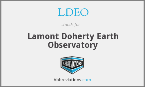 Ldeo Logo - LDEO - Lamont Doherty Earth Observatory