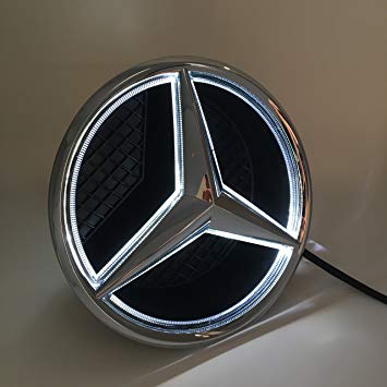 GLC Logo - Amazon.com: Cszlove Car Front Grilled Star Emblem LED Illuminated ...
