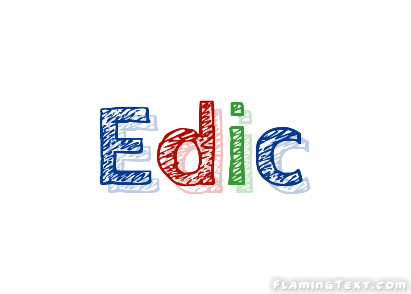 Edic Logo - Edic Logo. Free Name Design Tool from Flaming Text