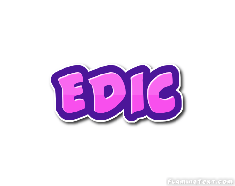 Edic Logo - Edic Logo. Free Name Design Tool from Flaming Text