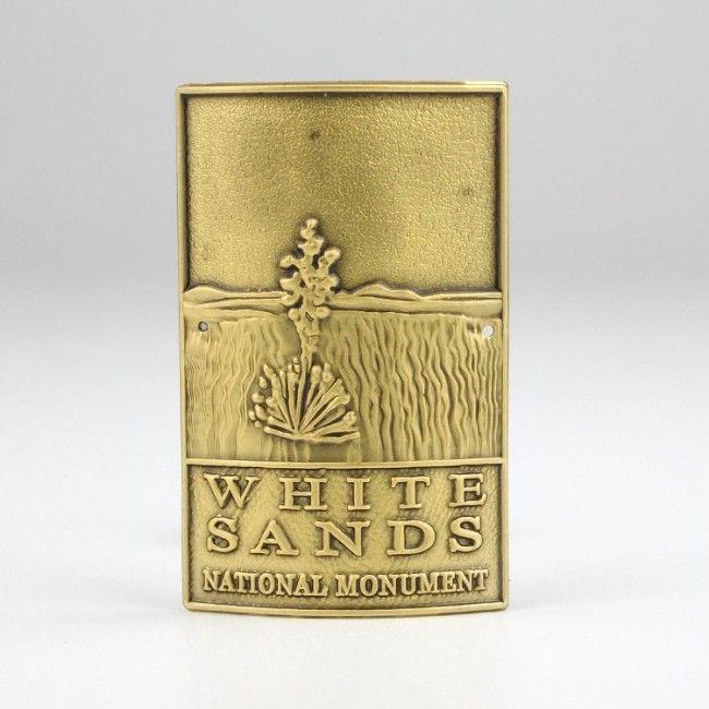 Medallion Logo - White Sands National Monument Hiking Stick Medallion- Logo