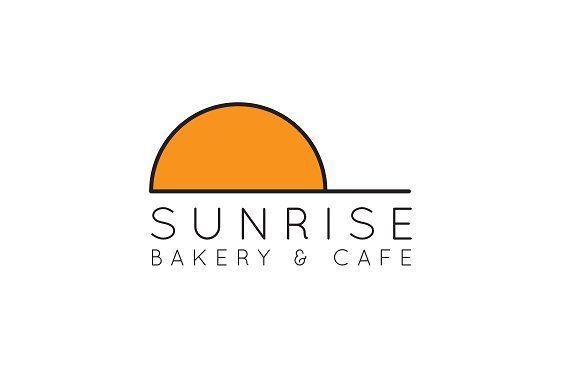 Sunrise Logo - Minimalist Sunrise Logo Logo Templates Creative Market