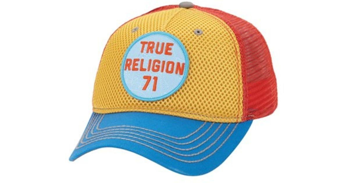 Medallion Logo - Lyst - True Religion Medallion Logo Trucker Cap for Men