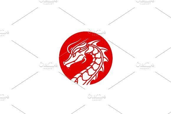 Medallion Logo - Dragon Badge Medallion Logo design ~ Logo Templates ~ Creative Market