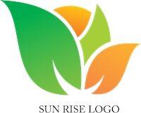 Sunrise Logo - Leaf Sunrise Logo Vector (.AI) Free Download
