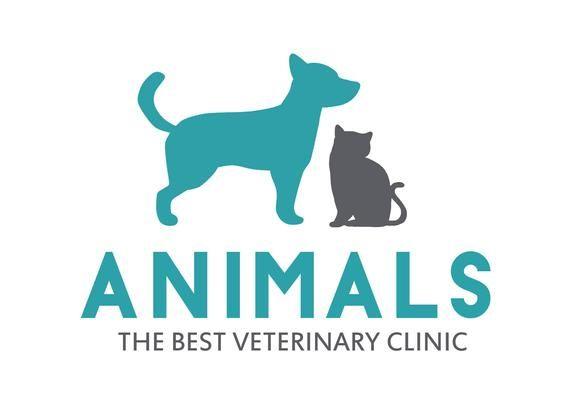 Vet Logo - Veterinary logo Pet logo Pet Clinic Cat logo Dog logo