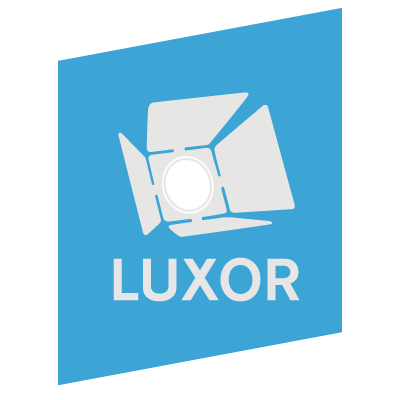 Luxor Logo - Luxorækjaleiga fyrir viðburði og sjónvarpsframleiðslu