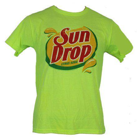 Sundrop Logo - IN MY PARENTS BASEMENT - Sundrop Soda Mens T-Shirt - Day Glo Green ...