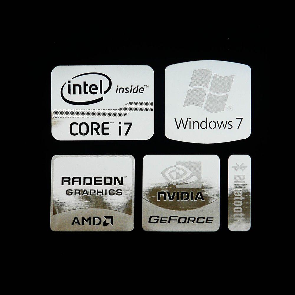 I7 Logo - Intel Core i7 Logo Metal Decal Sticker NVIDIA Radeon Graphics