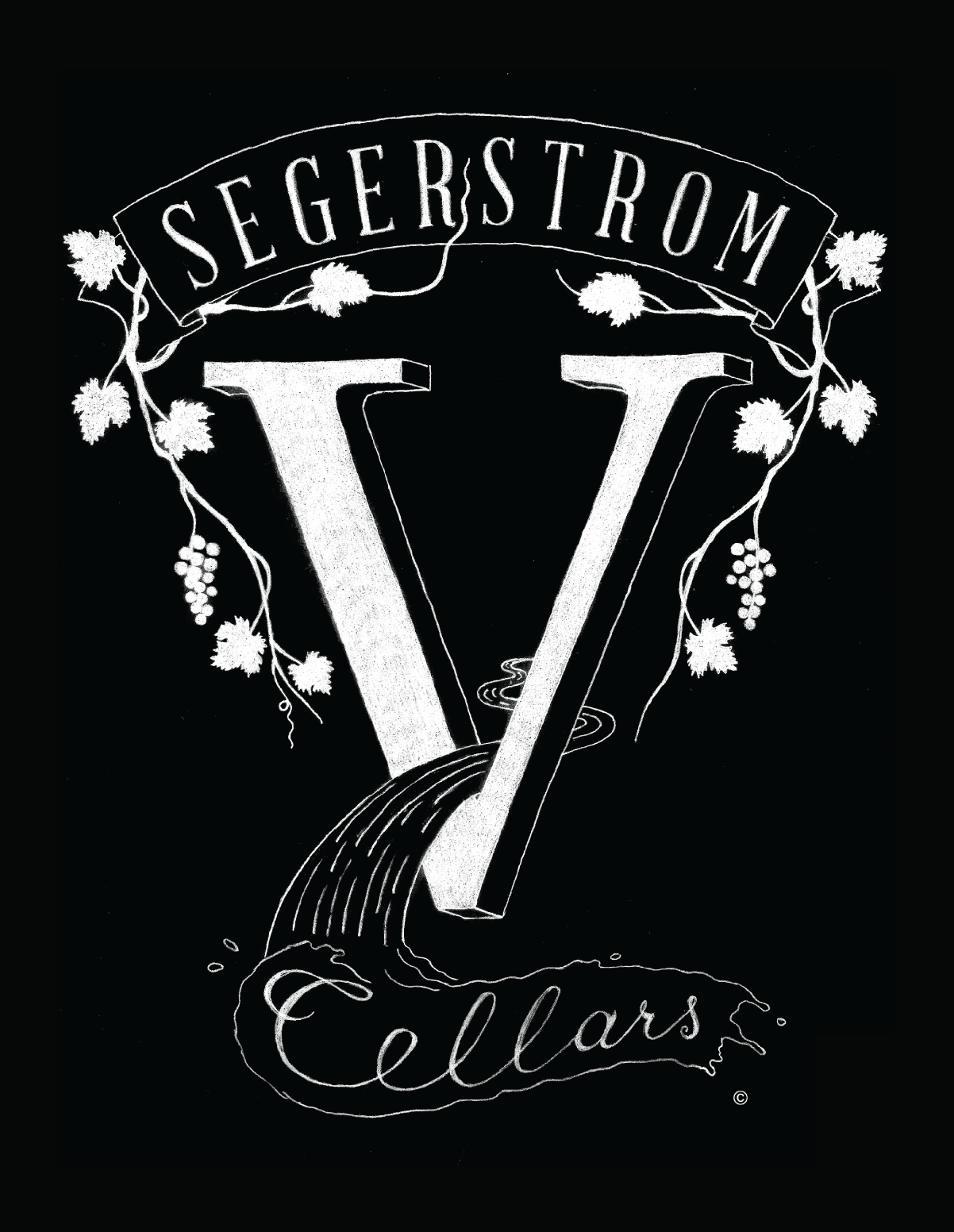 Segerstrom Logo - Logo Design, Segerstrom Cellars – Roberta Hoffman