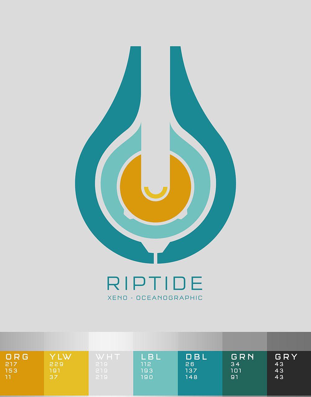 Riptide Logo - Halo 5 / Arena Multiplayer Level RIPTIDE Logo, Eric Will