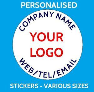 Promotion Logo - Personalised Business Name Stickers Company Promotion Logo Badge ...