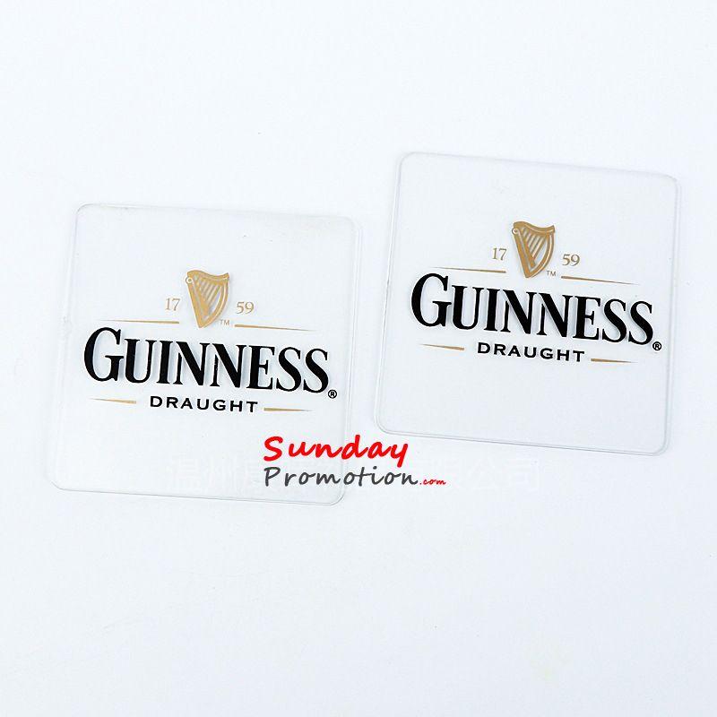 Promotion Logo - Custom Clear Acrylic Coasters for Promotion Logo Print Acrylic Coaster