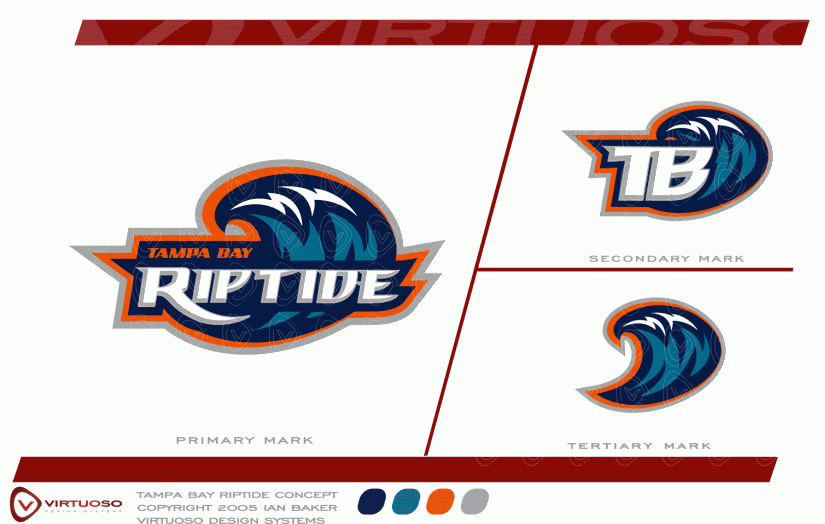 Riptide Logo - Tampa Bay Riptide Concept Logos Creamer's Sports