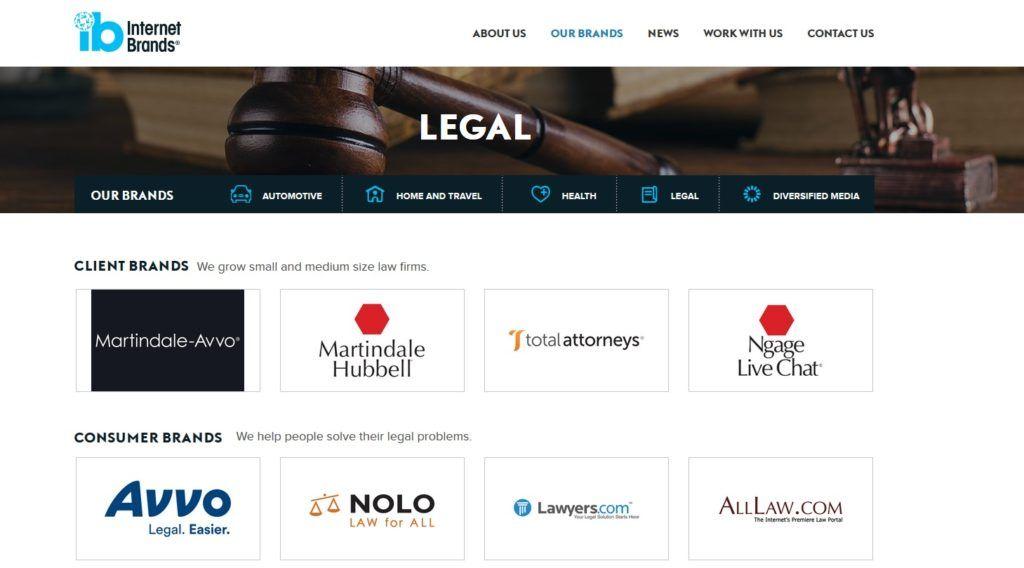 InternetBrands Logo - Internet Brands Renames Legal Division Martindale Avvo