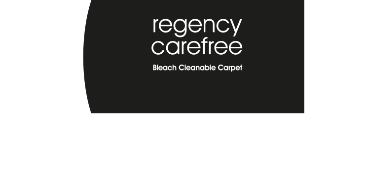 Carefree Logo - Regency Carefree. Bleach cleanable carpets