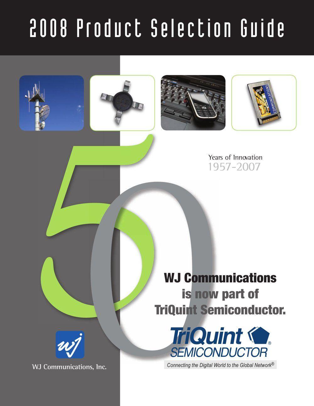 TriQuint Logo - WJ Product Selection Guide Semiconductor Catalogs