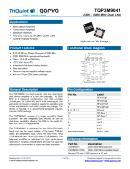 TriQuint Logo - Datasheet