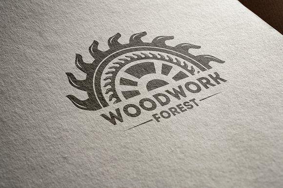 Woodwork Logo - Wood work logo kit Logo Templates Creative Market
