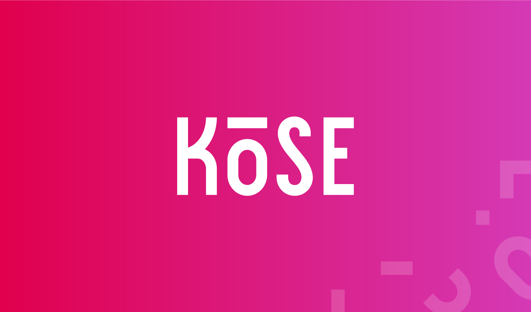 Kose Logo - Kose Logo & Identity Design – 5IVE