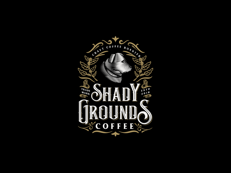 Shady Logo - Vintage logo for Shady Grounds Coffee by Ceren Burcu Turkan ...