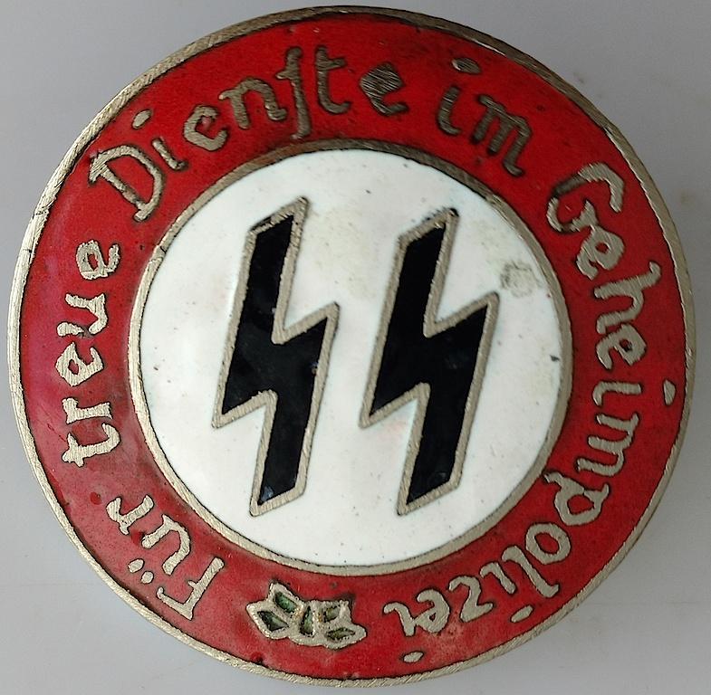 Gestapo Logo - WW2 German nazi SS original GERMAN NAZI WAFFEN SS