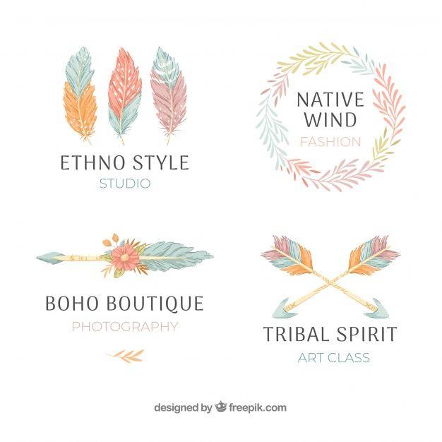 Ethnic Logo - Ethnic logo collection Vector