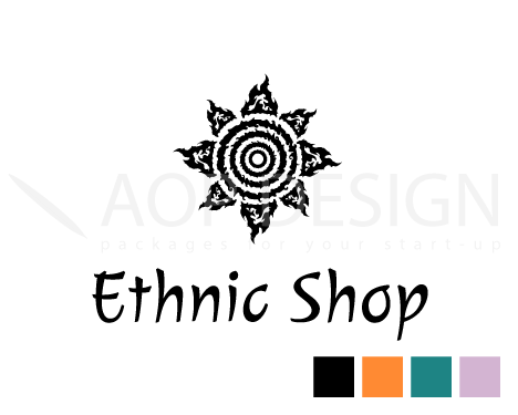 Ethnic Logo - AOP Design - Ethnic Logo start pack, logo for Ethnic Shop
